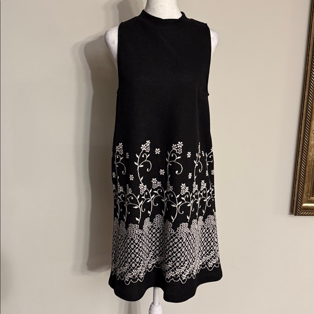Everly Black Textured Knit Top